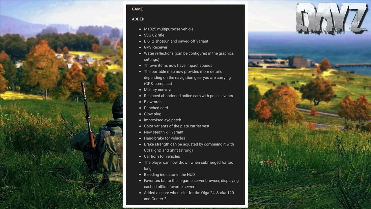 Dayz Update 1.27 Patch Notes