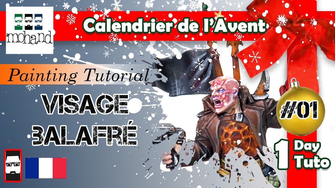 Calendrier de l'avent #1: Peindre un Visage balafré - Tutoriel de