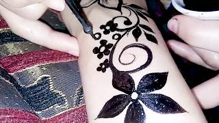 نقش يمني أسود في قمة الروعة.....Beautiful Yemeni Henna