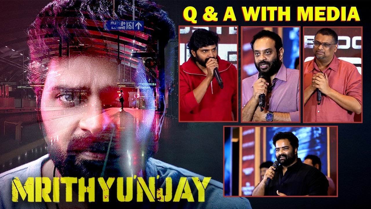 Sree Vishnu With Mrithyunjay Movie Team With Media At Mrithyunjay Thrillinhg Blockbuster SuccessMeet