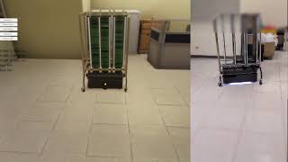 Sim-to-Real docking for warehouse Autonomous Mobile Robots