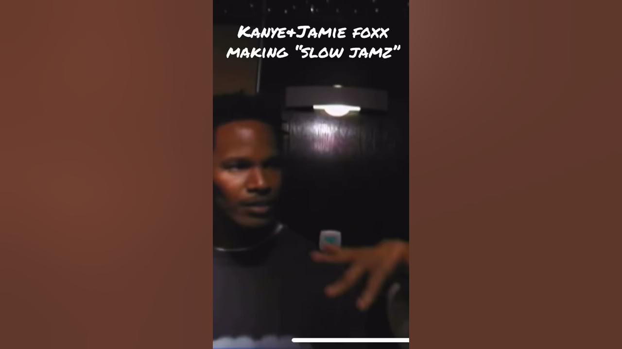 Kanye & Jamie Foxx in studio making of “Slow Jamz” jeen yuhs clip #shorts