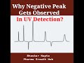 Why Negative Peak gets Observed In UV Detection?