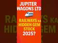 Jupiter Wagons Hidden Gem | #RailwayStocksIndia #IndianRailways #MakeInIndiaStocks #EVStocksIndia