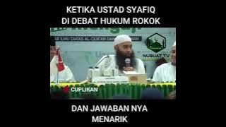 Ketika Ustad Syafiq di debat hukum rokok