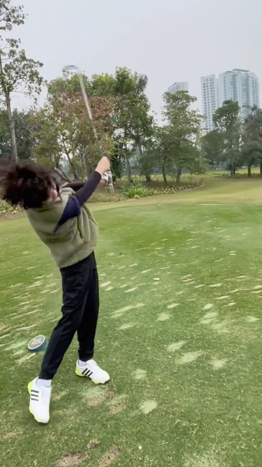 (Golf familyVN) cậu bé có cú đánh fullswing xa và đẹp ?#golf #ecopark #shorts
