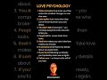Love Psychology Facts That Hit Too Deep #lifelessons #quotes #motivation #psychology #shortsfeed