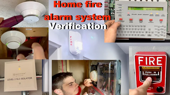 Home fire alarm system verification/full test Notifier NFS-320c addressable fire alarm system