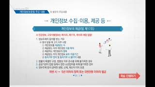 개인정보 보호법의 주요 내용[법정필수교육]