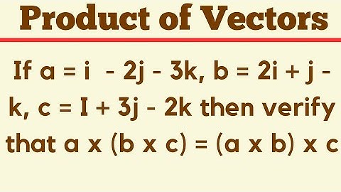 Product of Vectors @EAG