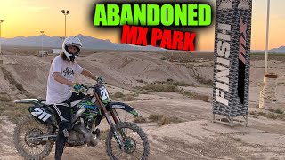 finding an ABANDONED MX PARK & riding our Dirt Bikes on the track!