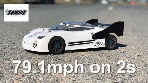 Tamiya TT02 79.1mph 2s speed run