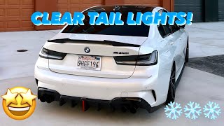 M340i CLEAR TAIL LIGHT + REAR REFLECTOR INSTALL ❄