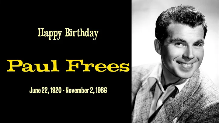 Paul Frees June 22, 1920-November 2, 1986