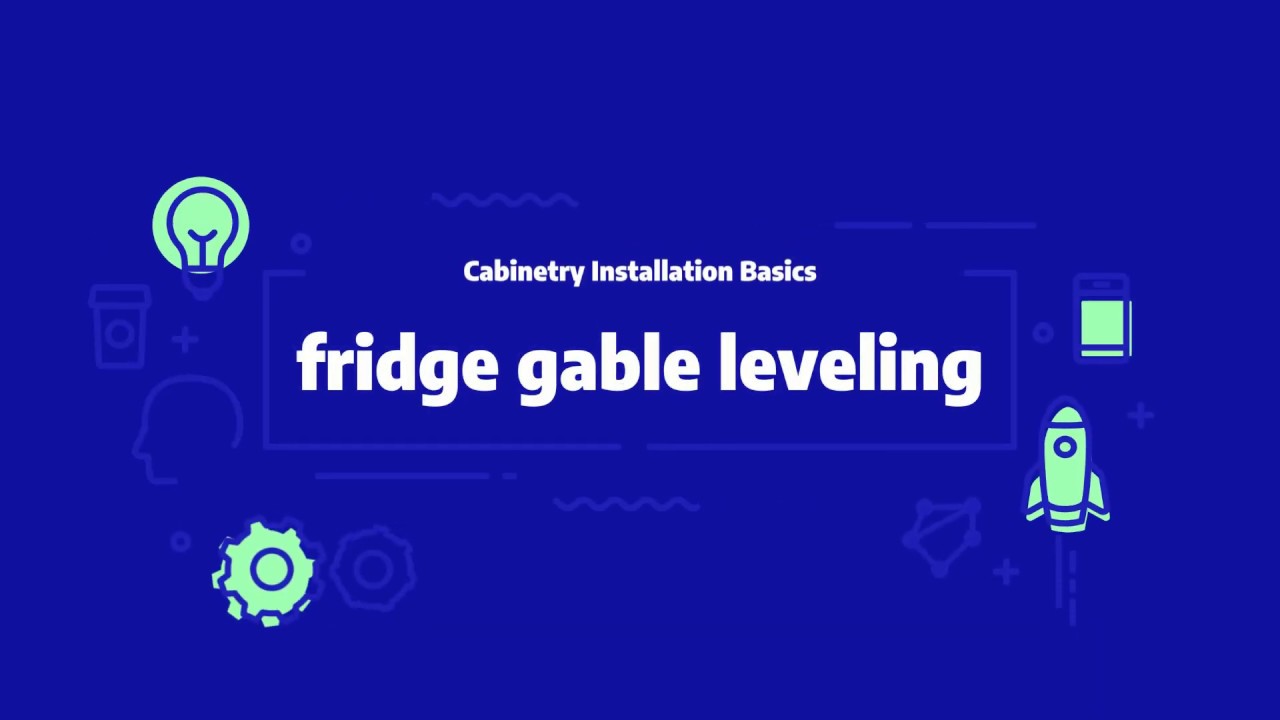Fridge gable leveling YouTube
