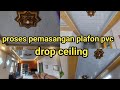 P _ 66  pemasangan plafon pvc drop ceiling #bespoke #plafonpvcminimalis #plafonpvcruangtamu #plafond