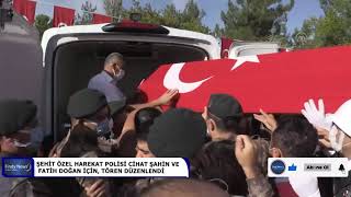 Şehi̇t Özel Harekat Poli̇si̇ Ci̇hat Şahi̇n Ve Fati̇h Doğan İçi̇n, Tören Düzenlendi̇