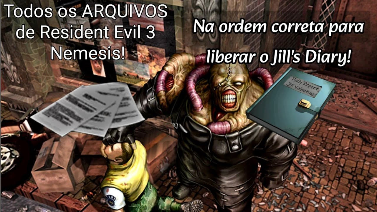 Localização de Todos os ARQUIVOS de Resident Evil 3 Nemesis! - YouTube