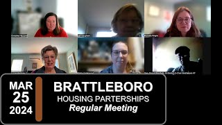 Brattleboro Housing Partnerships Board: BHP Bd Mtg 3/25/24