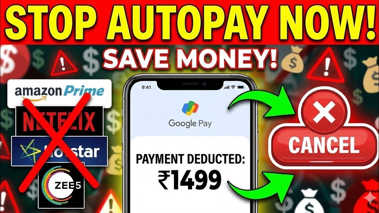 How to cancel autopay in Google Pay | Hotstar, Netflix, Amzon Prime, Zee5, Spotify |2026 Guide| Gpay