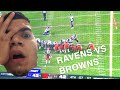 RAVENS VS BROWNS REACTION!! GAME OF THE YEAR!!!🔥