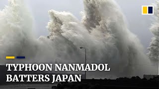 Typhoon Nanmadol hits southern Japan as one of the nation’s strongest storms on record