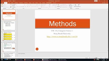 CSE114 Computer Science I: Methods