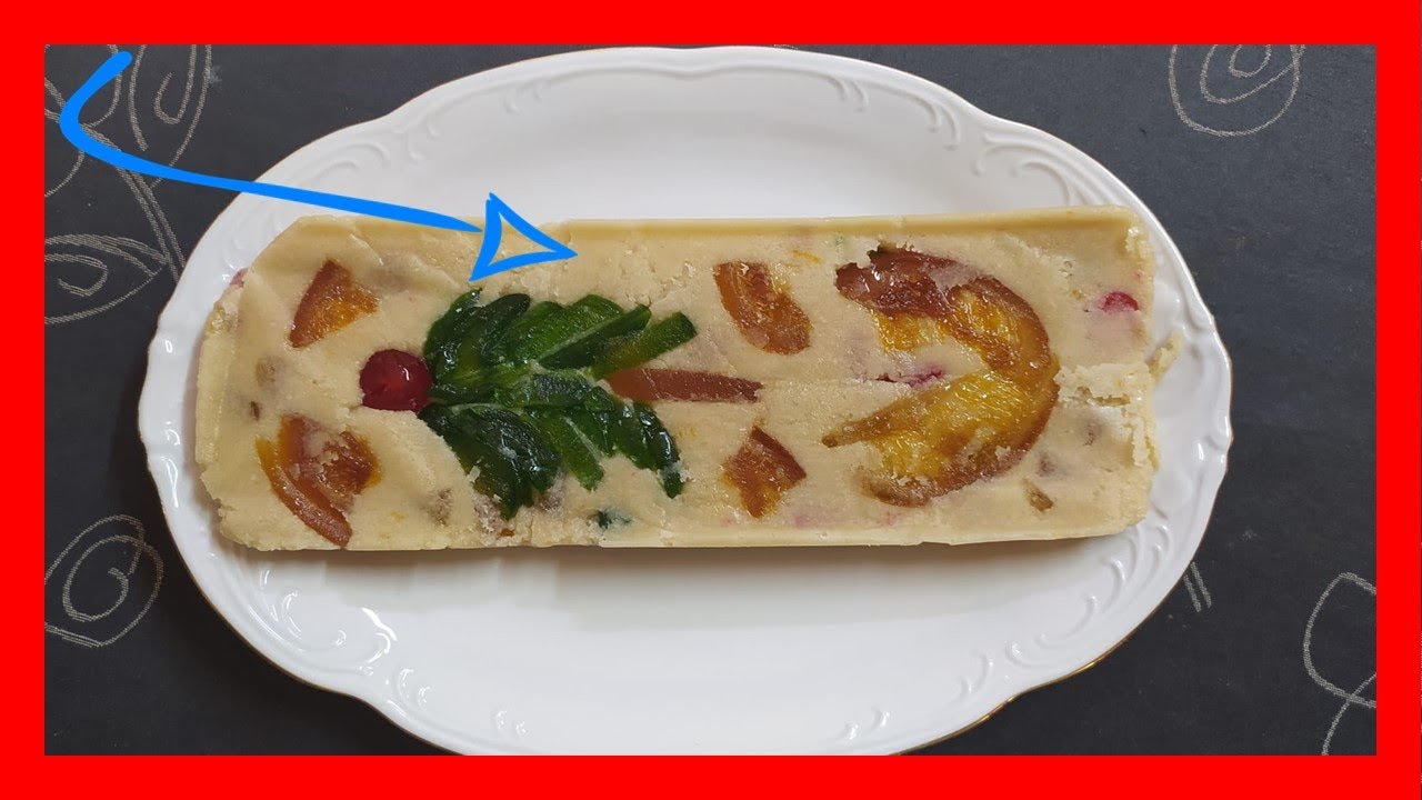 TURRÓN DE MAZAPÁN CON FRUTAS CONFITADAS | Turrón de NAVIDAD