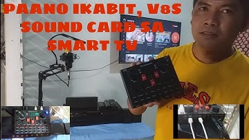HOW TO CONNECT, V8S SOUND CARD TO SMART TV. novsai tv