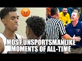 Most unsportsmanlike moments of alltime