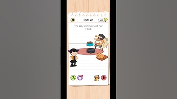 Level 421 // The lazy cat must eat her food. brain test #matecat #smartcats #campuscat #moderncat