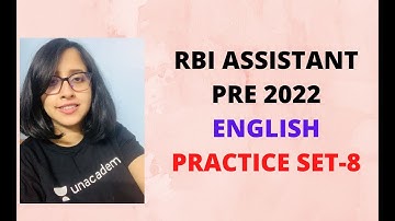 RBI Assistant Pre 2022| Error Detection, Fillers, Sentence Rearrangement| Practice Set- 8| Anwesha