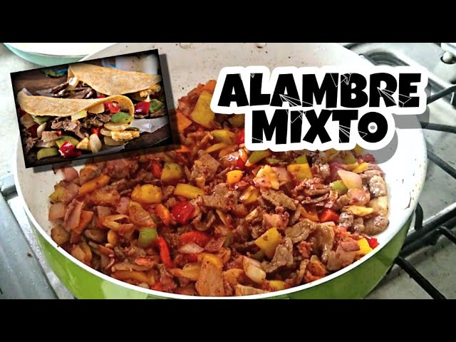 Receta Alambre Mixto | Recetas Faciles - YouTube