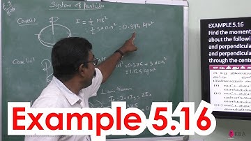 16.Physics | Motion of system of particles & rigid bodies | Example 5.16