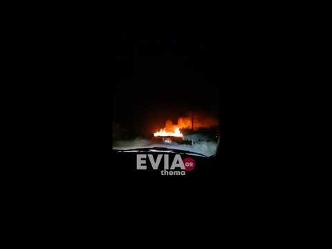 Eviathema.gr - Ανεξέλεγκτη φωτιά στον Κολοβρέχτη Ψαχνών
