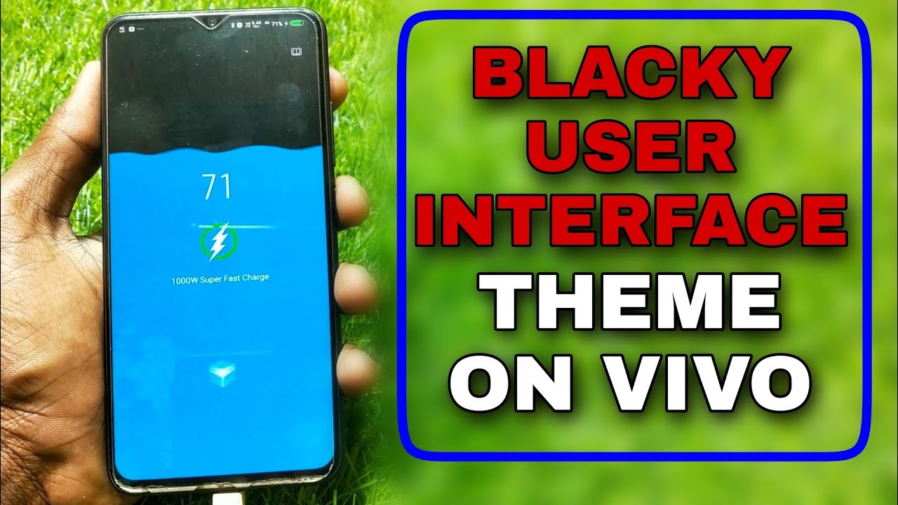 Blacky user interface new theme free apply on any vivo