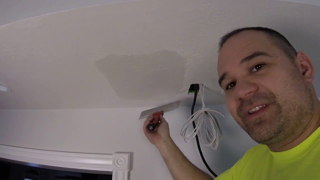 Repair Drywall And Apply Stomp Texture