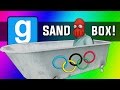 Gmod: Winter Olympics - Sled Build Race & Chaos! (Garry's Mod Sandbox Funny Moments)