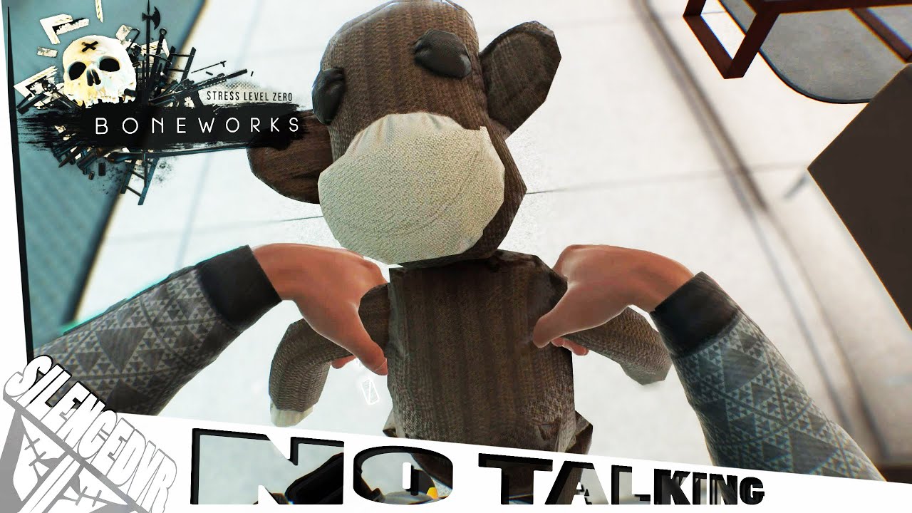 Boneworks VR E1, The first hour of gameplay- Solving puzzles in silence - No Talking- Valve INDEX