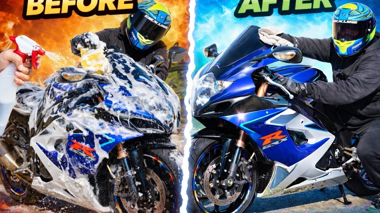 DE SUCIA A BRUTAL - LIMPIEZA COMPLETA SUZUKI GSX-R 1000.RESULTADO INCREIBLE