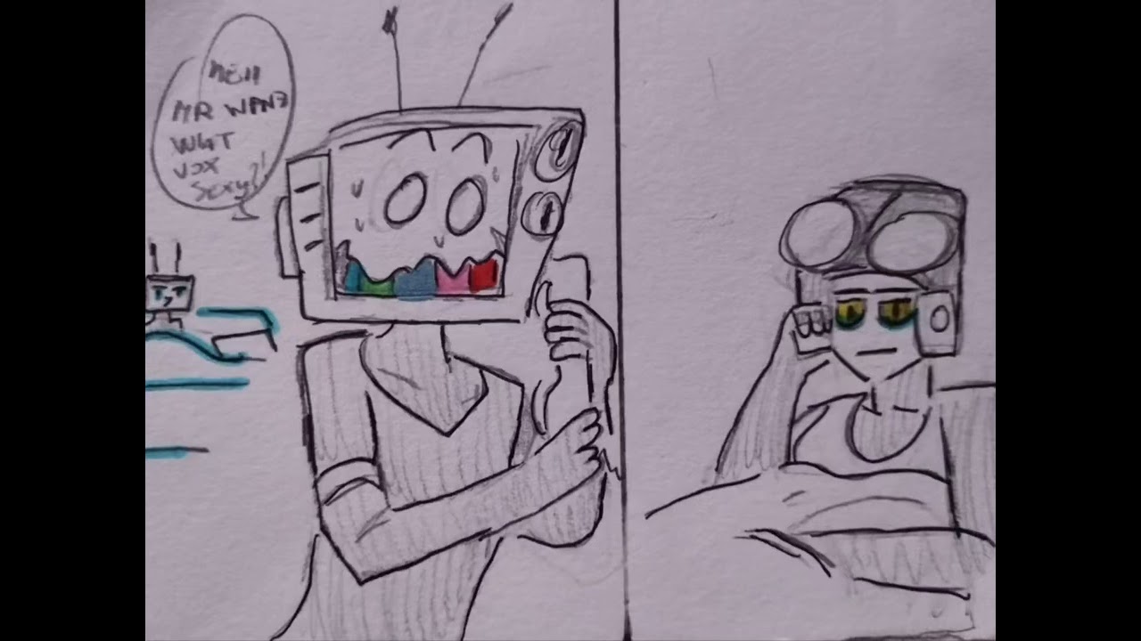 Voxmrpuzzles Kiss 🔌📺❤️📺🔌🧩 📱📞 #hazbinhotel #smg4mrpuzzles #hazbinhotelfanart #smg4 