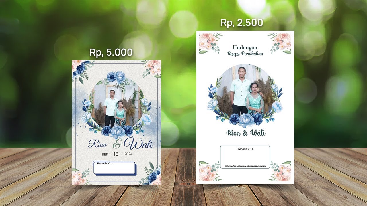 Harga Undangan Rp. 5000 VS Rp. 2500 - YouTube
