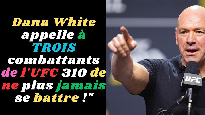 Dana White appelle à TROIS combattants de l'UFC 310 de ne plus jamais se battre ! #danawhite #ufc310