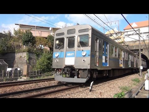 【高音質】速いっ! 東急8500系 下り勾配を爆音高速通過Part2