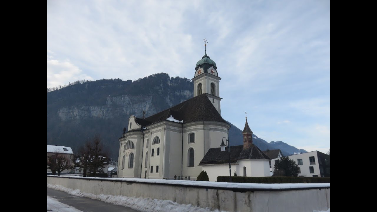 Näfels GL, Pfarrkirche St. Hilarius, Vollgeläute (nach Sanierung)
