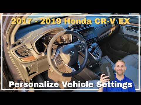 Персональные настройки автомобиля Honda CR-V EX 2017–2019 годов выпуска