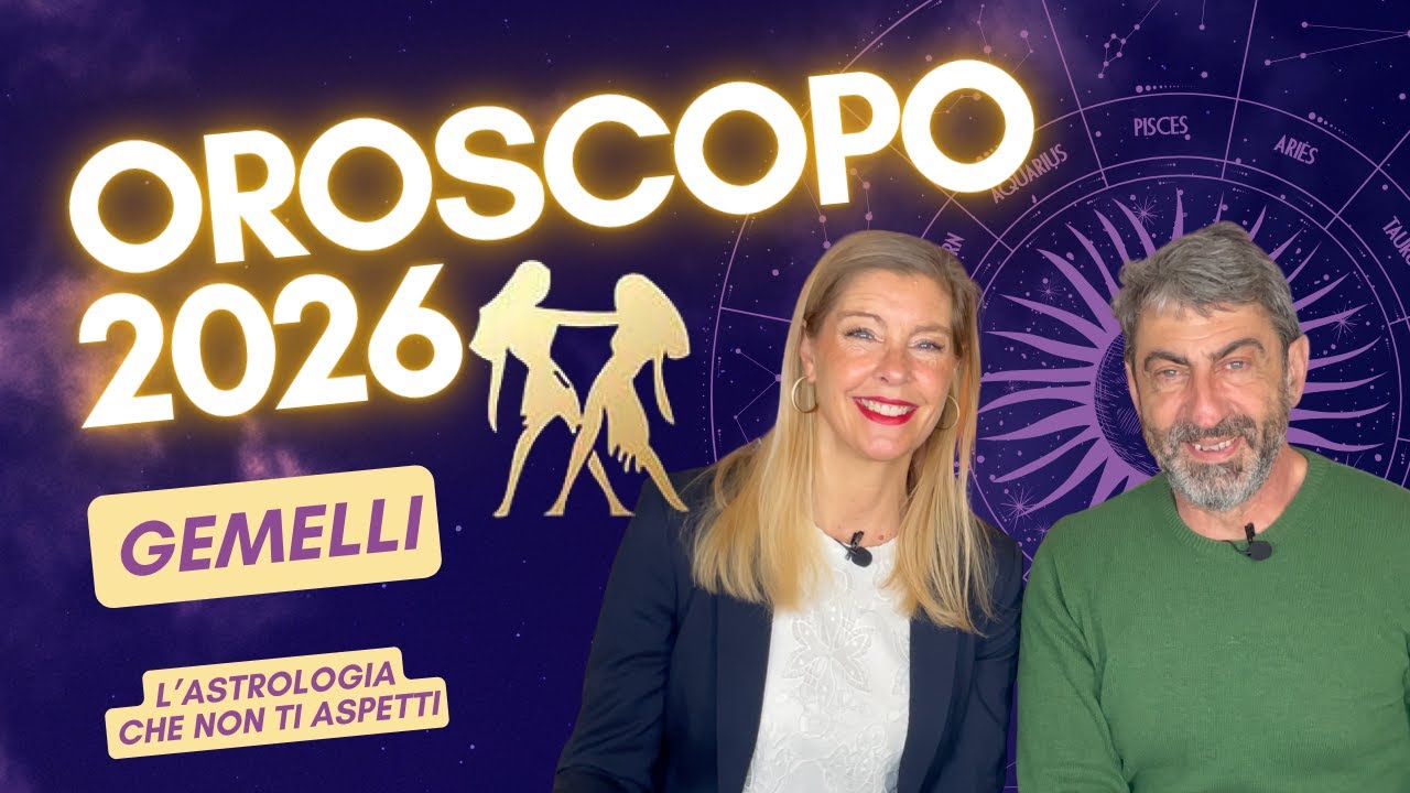 OROSCOPO dell'ANNO 2026 per i GEMELLI