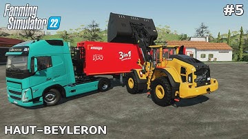 Loading silage with VOLVO L180H wheelloader | Haut-Beyleron | Fs22 Ep.5 | Ps5