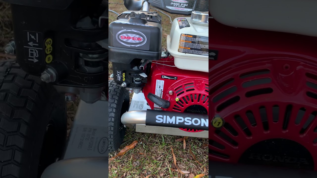 Simpson pressure washer surging YouTube