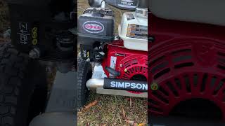 Simpson pressure washer surging